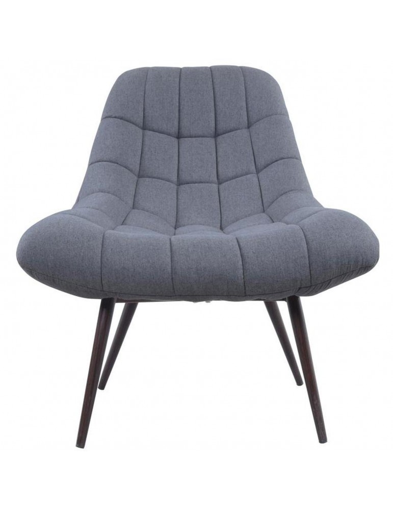 Fauteuil en tissu moderne gris anthracite 43115GA