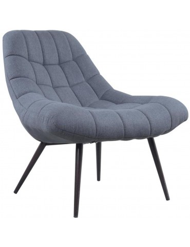 Fauteuil en tissu moderne gris anthracite 43115GA