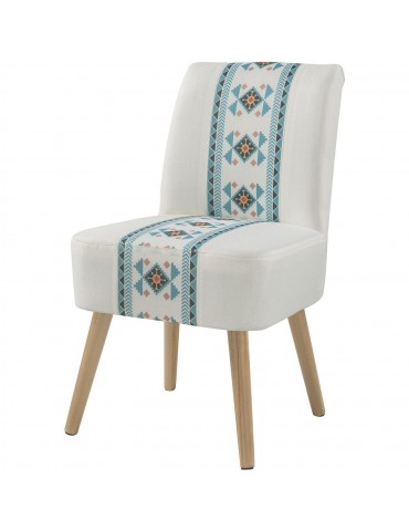 Fauteuil design texan wanda turquoise 13810M1