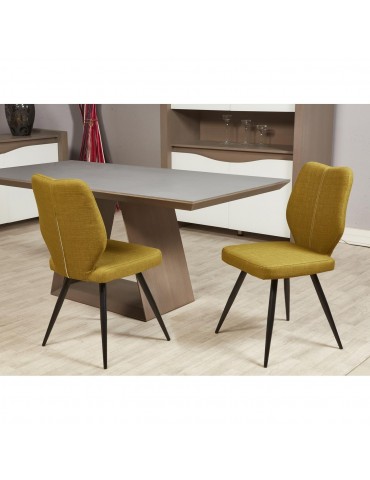 Lot de 2 chaises de salle à manger gigi vert 52868VE