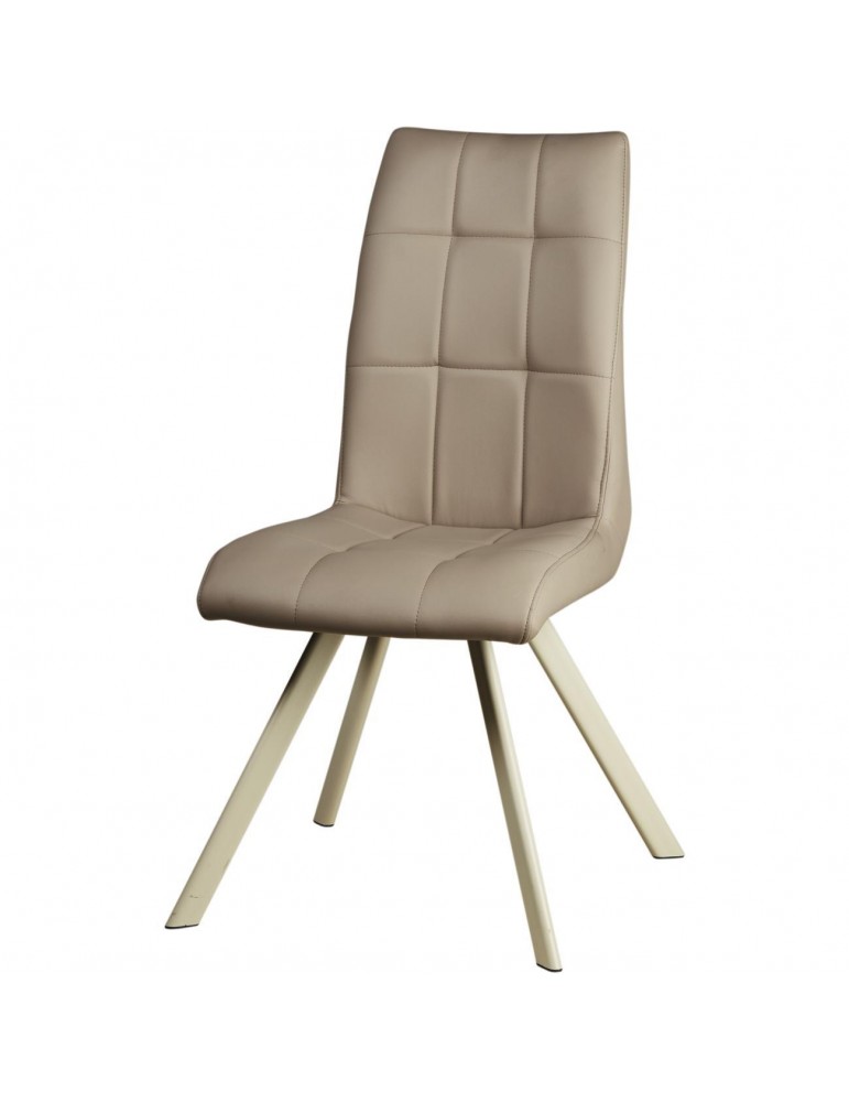 Lot de 2 chaises de salle à manger wisteria taupe 52871TA