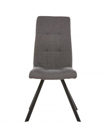 Lot de 2 chaises de salle à manger lule gris 52873GA