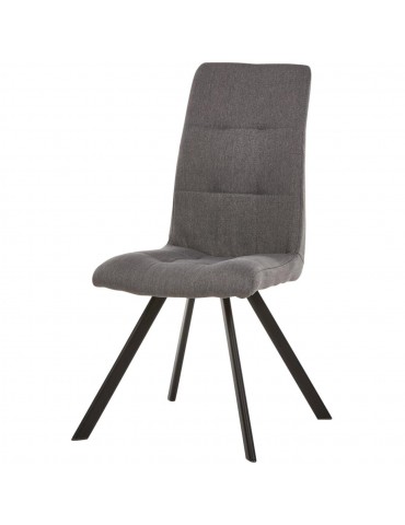 Lot de 2 chaises de salle à manger lule gris 52873GA