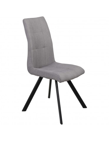 Lot de 2 chaises de salle à manger lule gris 52873GR