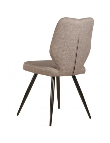 Lot de 2 chaises de salle à manger gigi gris 52868GR