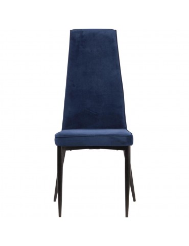 Lot 4 de chaises elegantes adeline bleu 52867BU