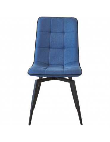 lot 4 chaises design geoffrey bleu nuit 50325BN
