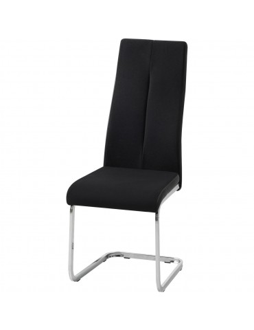 Lot de 4 chaises rinery noir 48610NO