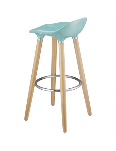 Tabouret de bar moderne cata bleu 47765BU