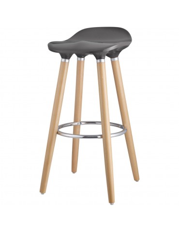 Tabouret de bar moderne cata gris 47765GR