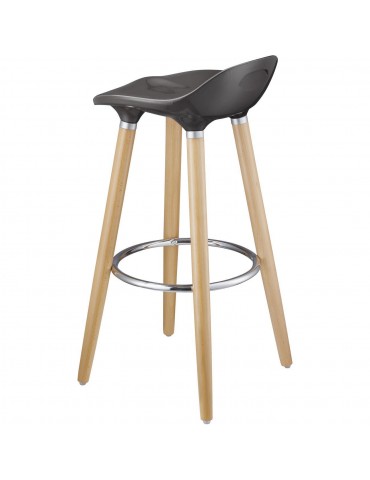 Tabouret de bar moderne cata gris 47765GR