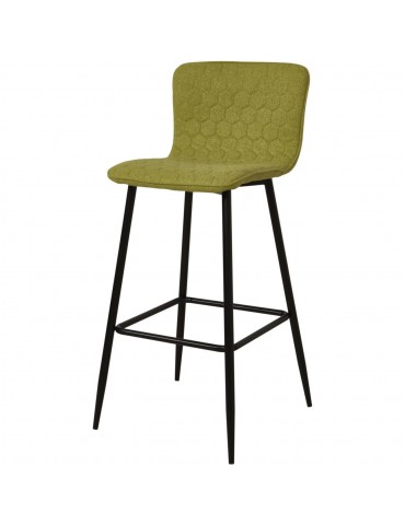 Lot de 2 tabourets de bar design sigrid vert 43113VE