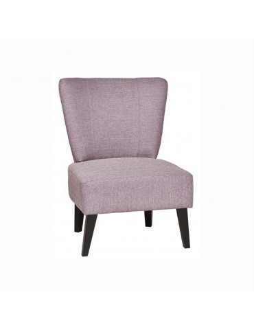 Fauteuil bas tissu cage lila 38503VI