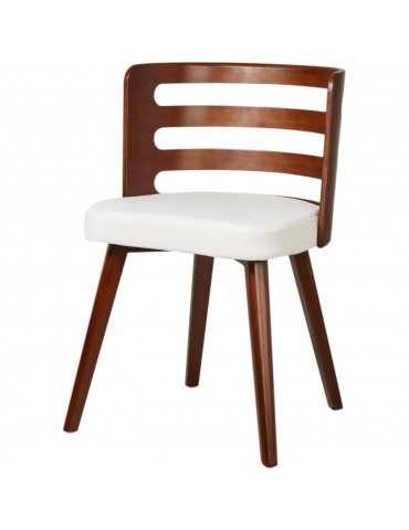 Chaise de sejour design scandinave miller blanc 35302BL