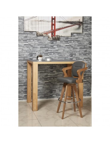 Tabouret de bar edelweiss gris 35304GA