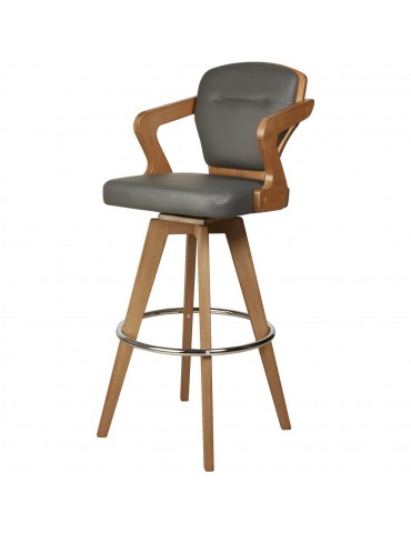 Tabouret de bar edelweiss gris 35304GA