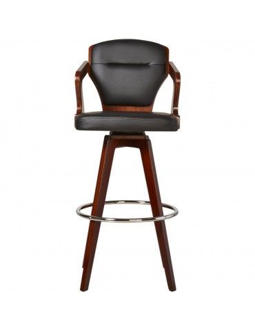 Tabouret de bar edelweiss noir 35304NO