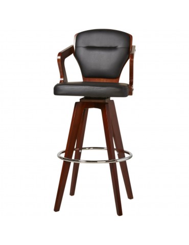 Tabouret de bar edelweiss noir 35304NO