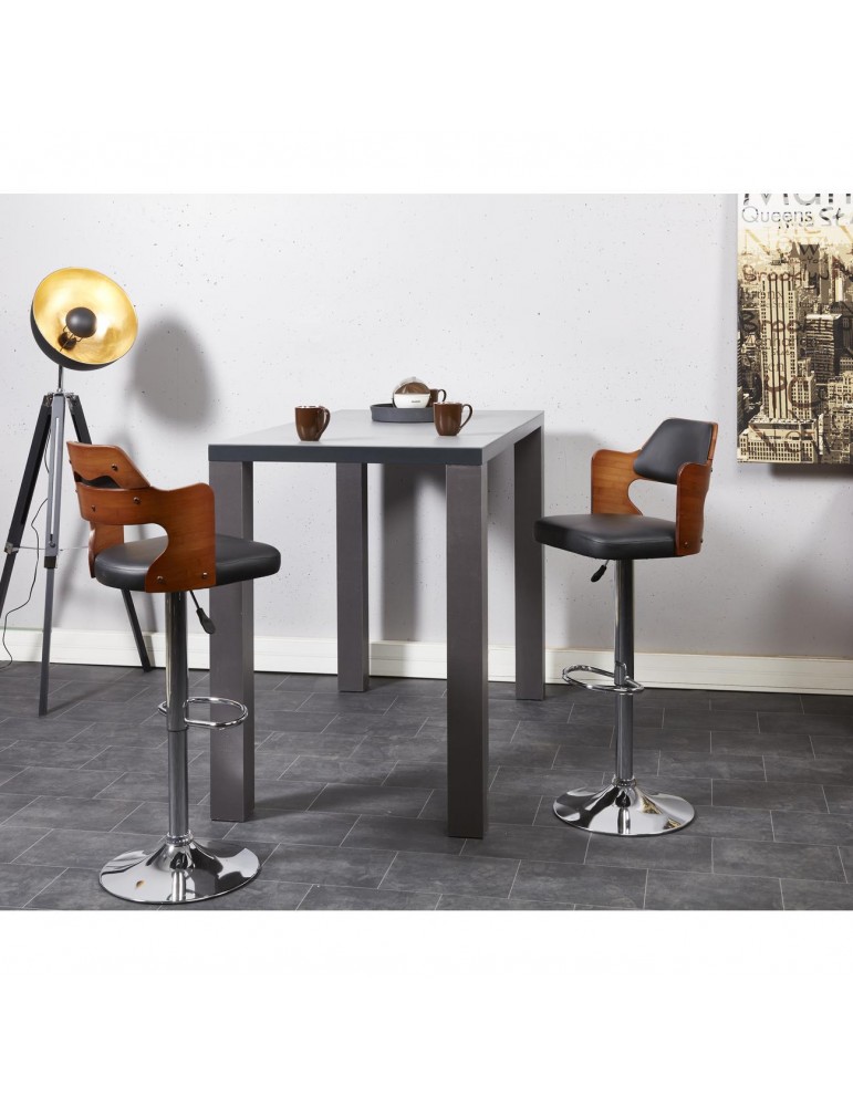 Tabouret de bar deauville noir 35300NO