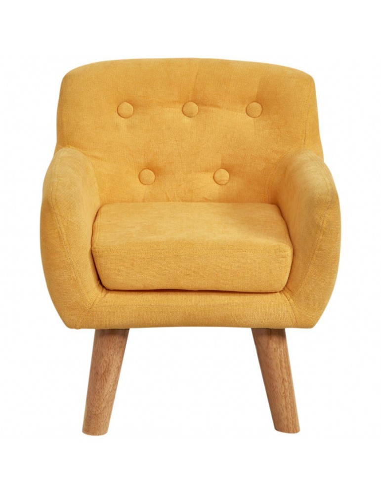 Fauteuil enfant tissu ormond jaune 25115JA