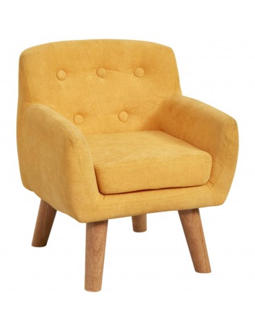 Fauteuil enfant tissu ormond jaune 25115JA