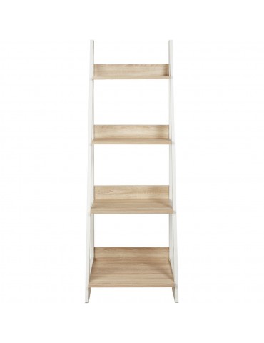 Etagere moderne knox chene naturel et blanc 20612CN