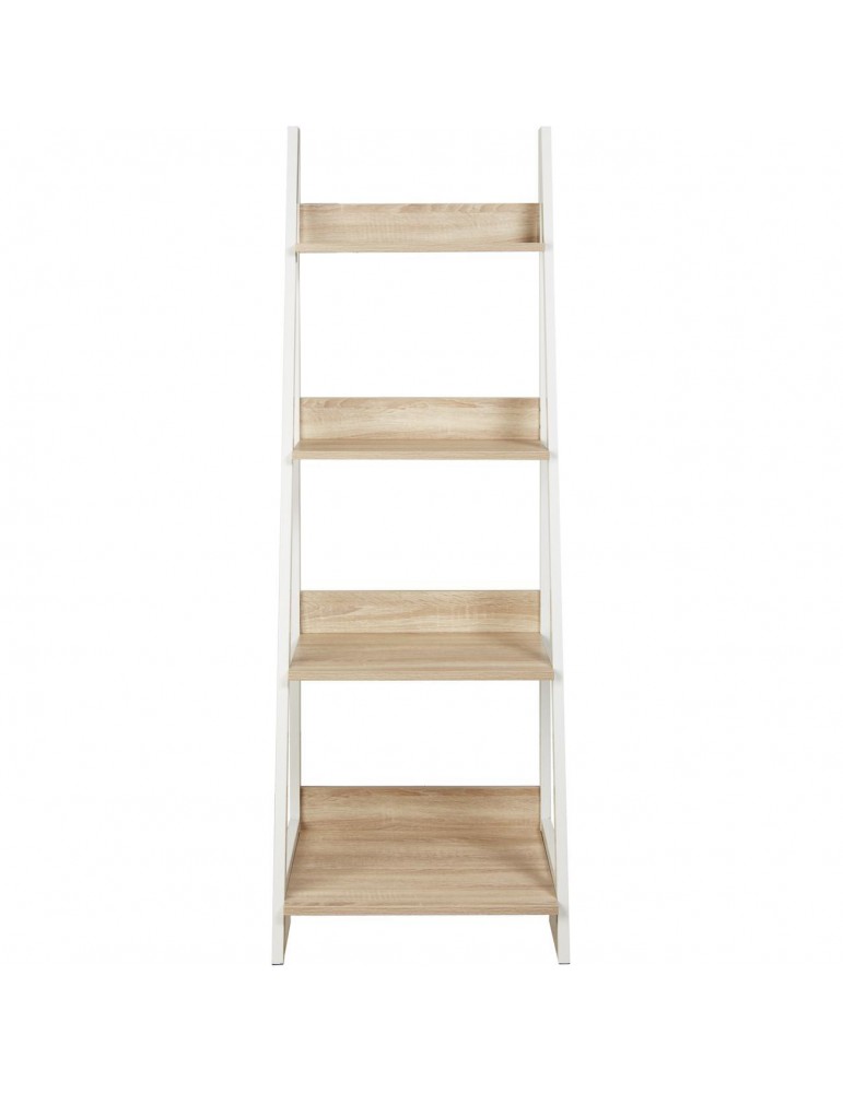 Etagere moderne knox chene naturel et blanc 20612CN