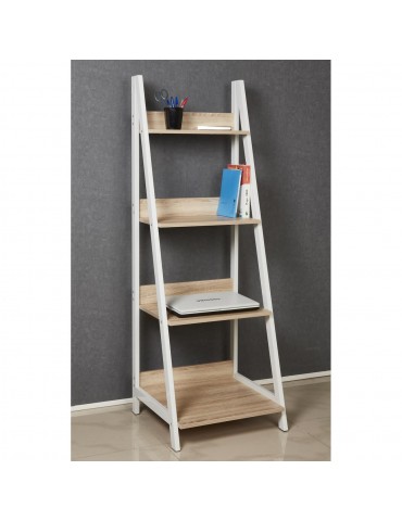 Etagere moderne knox chene naturel et blanc 20612CN