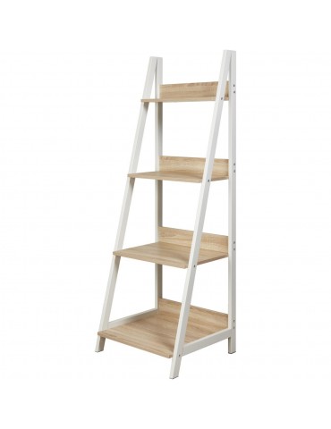 Etagere moderne knox chene naturel et blanc 20612CN