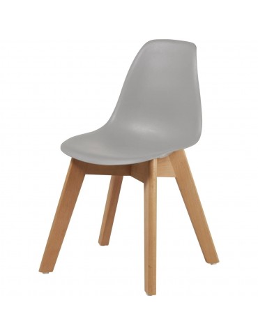 Chaise enfant scandinave aphra gris 16186GR