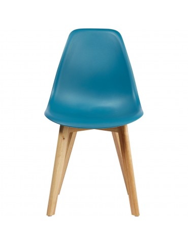 Lot de 4 chaises scandinaves liana bleu 16150BU