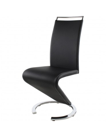 lot de 2 chaises design kalaw noir 14260NO