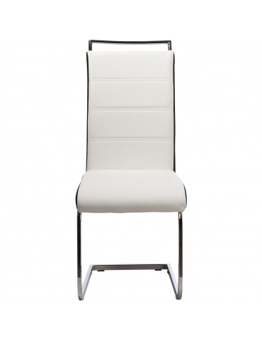 Lot de 2 chaises shaw blanc et noir 14503BN