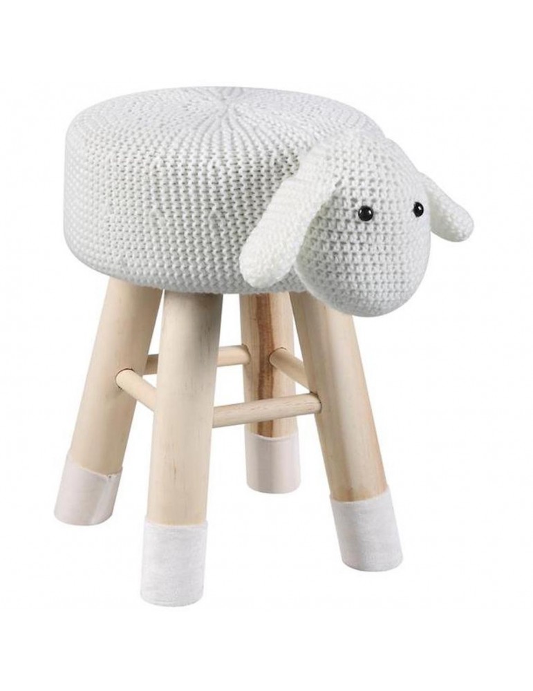 Pouf enfant mouton olla blanc 13614