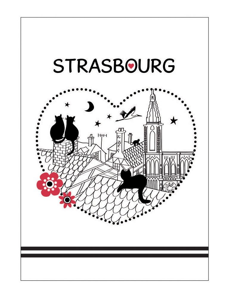 Torchon nid d'abeilles imprimé Chats Coeur Blanc 50 x 70 8693090000Winkler Torchon nid d'abeilles imprimé Chats Coeur Blanc 50 x 70 8693090000Winkler