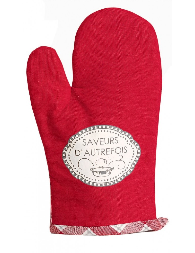 Gant de cuisine Saveurs d'autrefois Rouge 28 x 18 8533030000Winkler Gant de cuisine Saveurs d'autrefois Rouge 28 x 18 8533030000Winkler