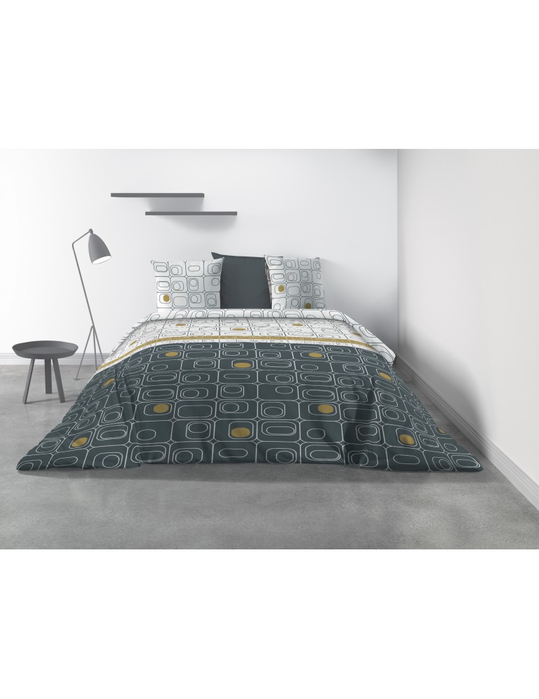 Parure de lit 2 personnes Niagara Gold avec housse de couette et taies d'oreiller Imprimé 220 x 240 8362000503Les Ateliers du... Parure de lit 2 personnes Niagara Gold avec housse de couette et taies d'oreiller Imprimé 220 x 240 8362000503Les Ateliers du...