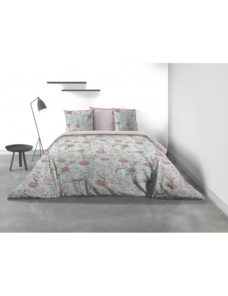 Parure de lit 2 personnes Phytea Pink avec housse de couette et taies d'oreiller Imprimé 240 x 220 8121000503Les Ateliers du ... Parure de lit 2 personnes Phytea Pink avec housse de couette et taies d'oreiller Imprimé 240 x 220 8121000503Les Ateliers du ...
