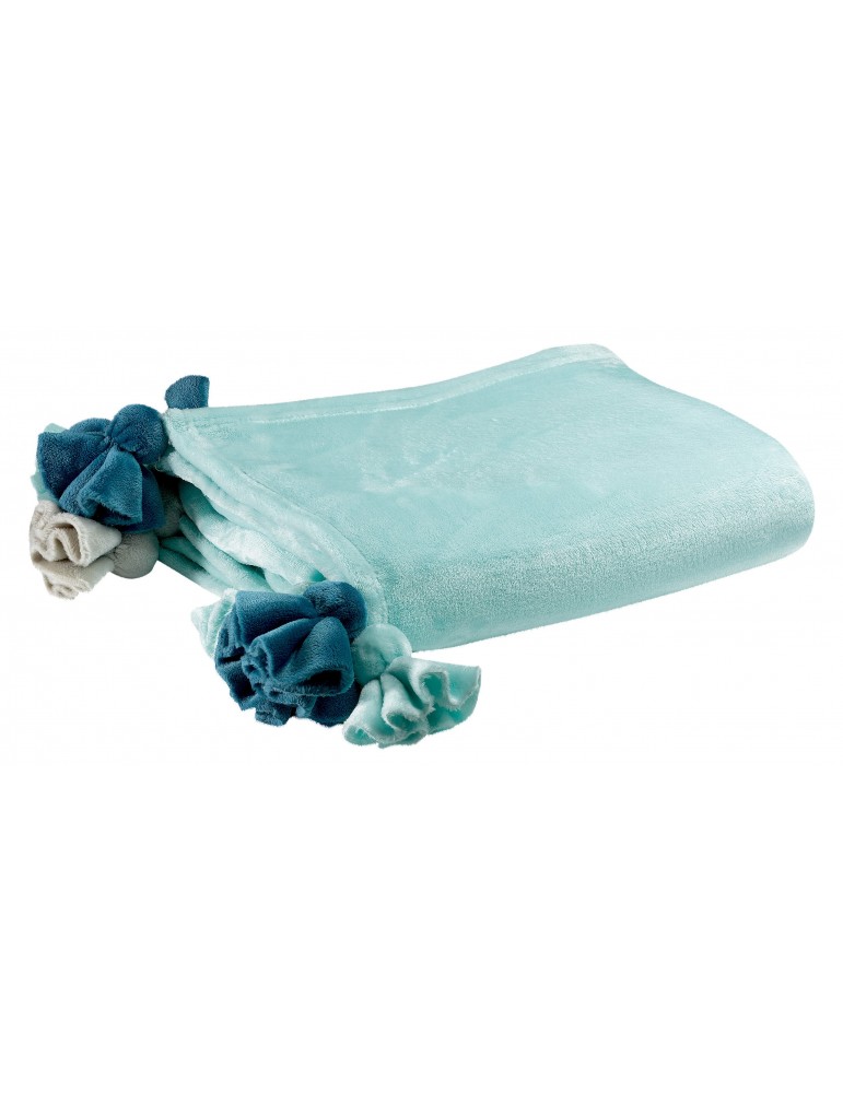 Plaid Baby Balls Aqua 130 x 160 8327060000Les Ateliers du Linge Plaid Baby Balls Aqua 130 x 160 8327060000Les Ateliers du Linge