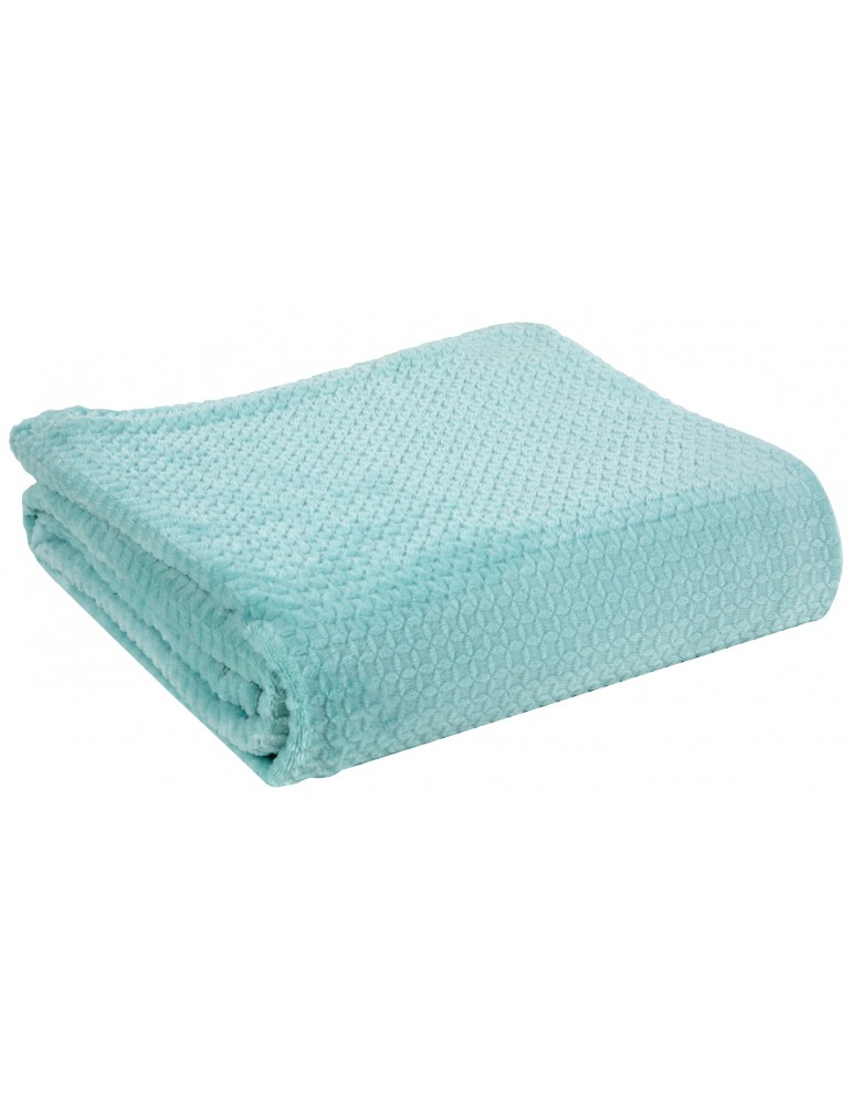 Plaid Gaufrette Aqua 130 x 160 8331060000Les Ateliers du Linge Plaid Gaufrette Aqua 130 x 160 8331060000Les Ateliers du Linge