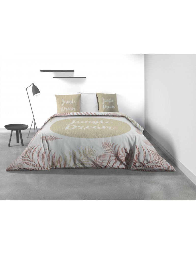 Parure de lit 2 personnes Jungle Dream avec housse de couette et taies d'oreiller Imprimé 260 x 240 7816000503Les Ateliers du... Parure de lit 2 personnes Jungle Dream avec housse de couette et taies d'oreiller Imprimé 260 x 240 7816000503Les Ateliers du...