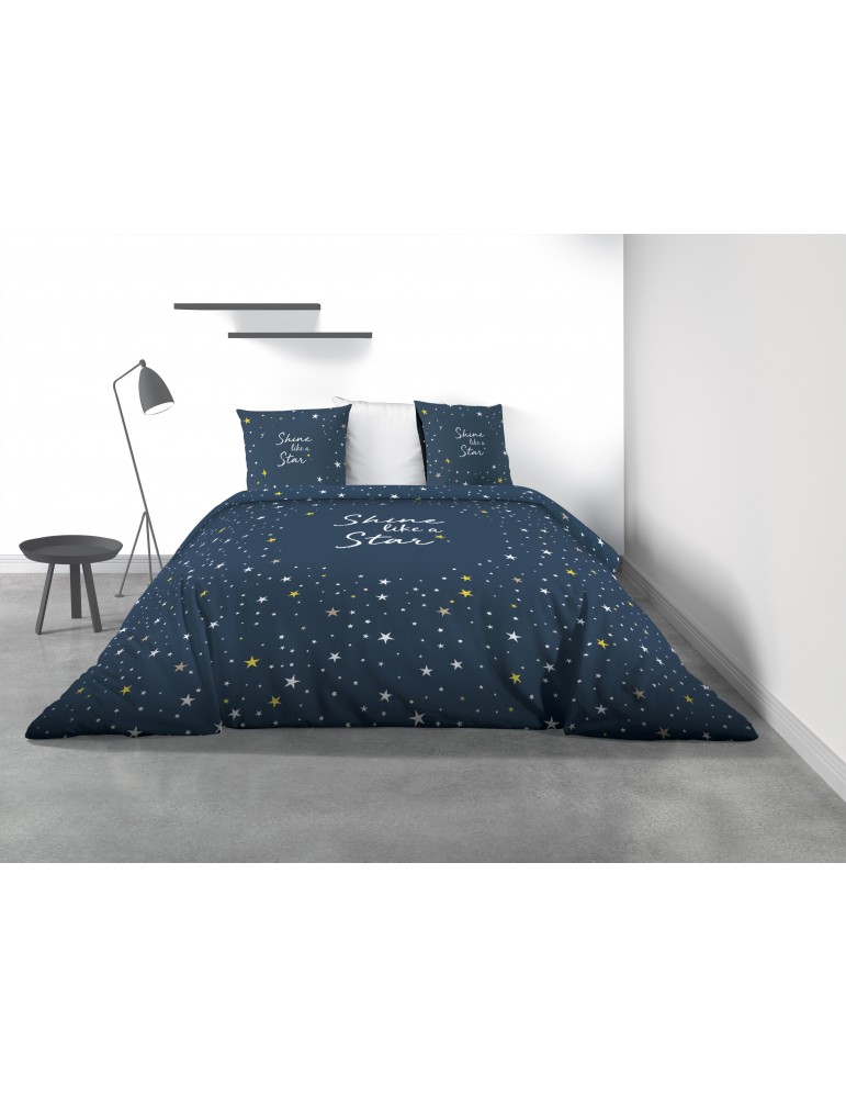 Parure de lit 2 personnes Galaxy avec housse de couette et taies d'oreiller Imprimé 260 x 240 7833000503Les Ateliers du Linge Parure de lit 2 personnes Galaxy avec housse de couette et taies d'oreiller Imprimé 260 x 240 7833000503Les Ateliers du Linge