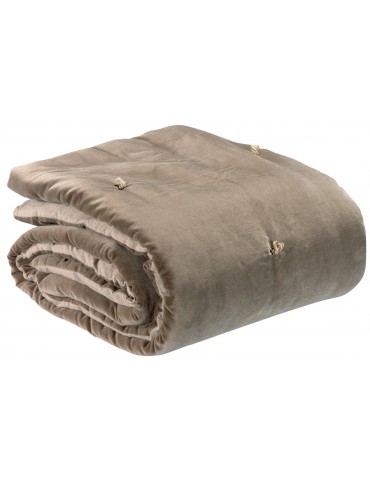 Plaid points noués Elise Ficelle 140 x 200 2431080000Vivaraise