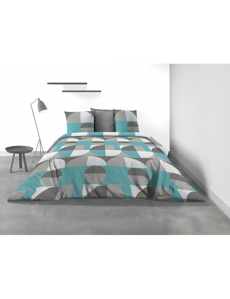 Parure de lit 2 personnes Knavy avec housse de couette et taies d'oreiller Imprimé 220 x 240 3161000503Les Ateliers du Linge Parure de lit 2 personnes Knavy avec housse de couette et taies d'oreiller Imprimé 220 x 240 3161000503Les Ateliers du Linge