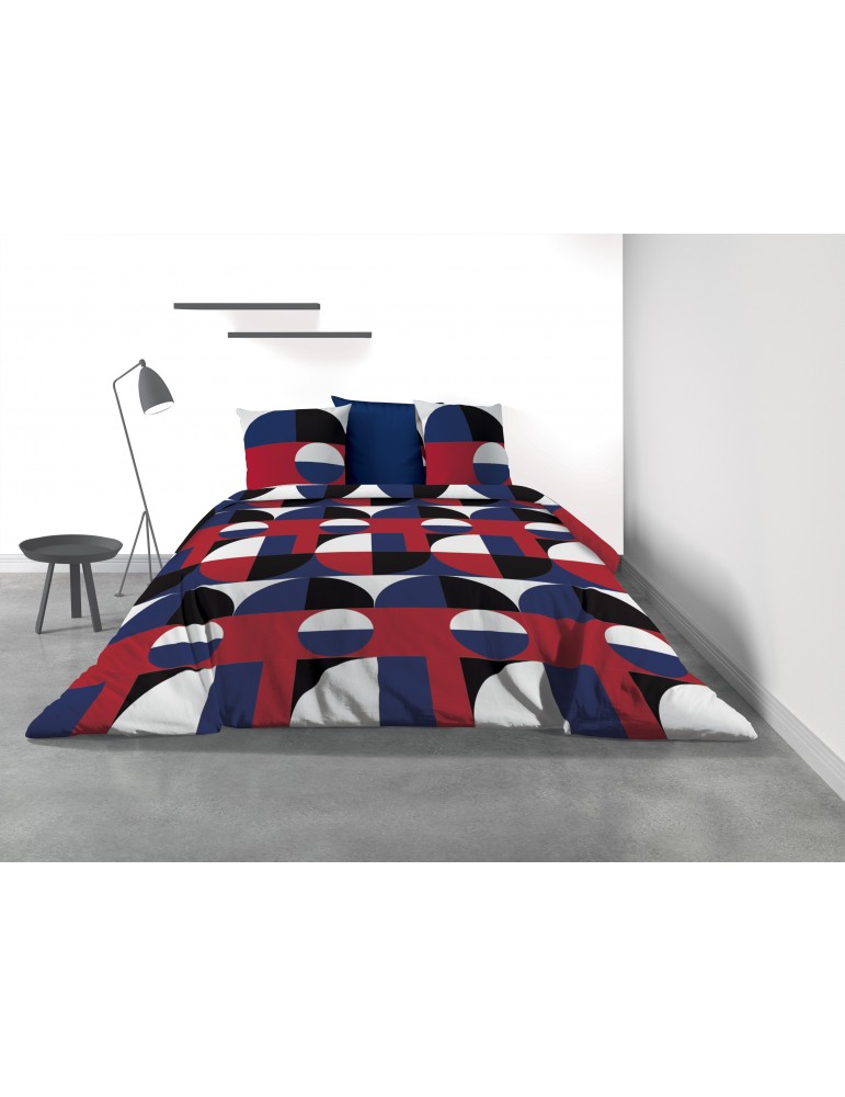 Parure de lit 2 personnes Knivik avec housse de couette et taies d'oreiller Imprimé 240 x 220 3270000503Les Ateliers du Linge Parure de lit 2 personnes Knivik avec housse de couette et taies d'oreiller Imprimé 240 x 220 3270000503Les Ateliers du Linge