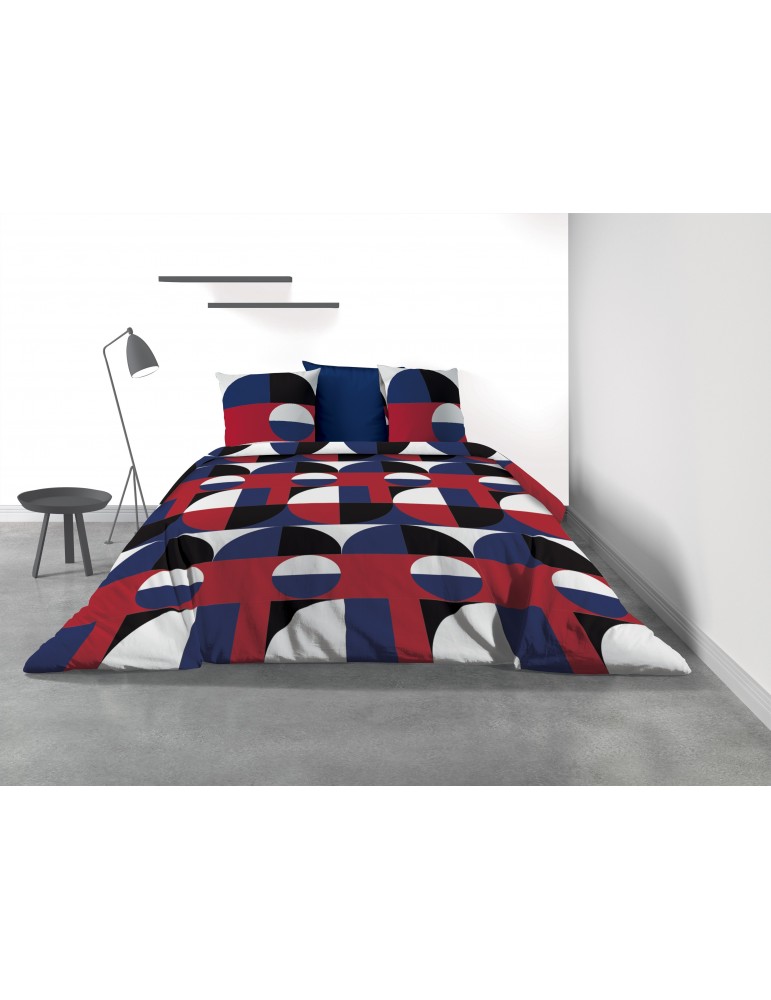 Parure de lit 2 personnes Knivik avec housse de couette et taies d'oreiller Imprimé 260 x 240 3273000503Les Ateliers du Linge Parure de lit 2 personnes Knivik avec housse de couette et taies d'oreiller Imprimé 260 x 240 3273000503Les Ateliers du Linge