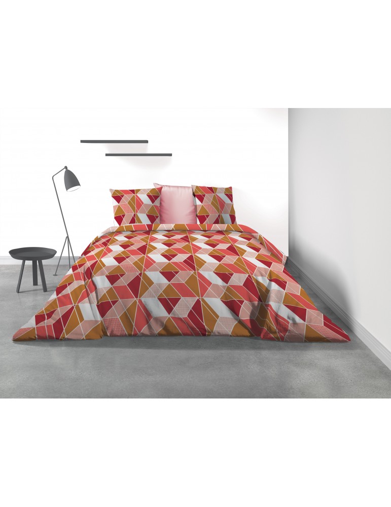 Parure de lit 2 personnes Trysi avec housse de couette et taies d'oreiller Imprimé 240 x 220 3277000503Les Ateliers du Linge Parure de lit 2 personnes Trysi avec housse de couette et taies d'oreiller Imprimé 240 x 220 3277000503Les Ateliers du Linge