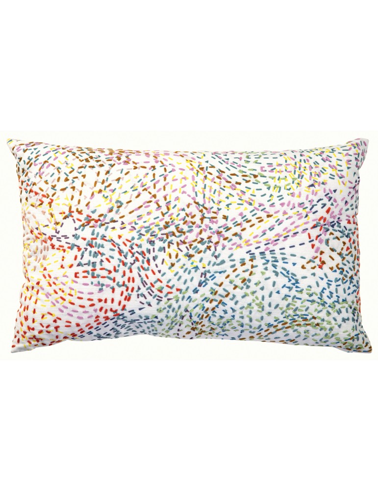 Coussin Daphne brodé Multico 40 x 65 3428000000Vivaraise Coussin Daphne brodé Multico 40 x 65 3428000000Vivaraise