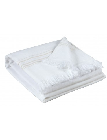 Drap hammam Cancun Neige 90 x 180 4719010000Vivaraise