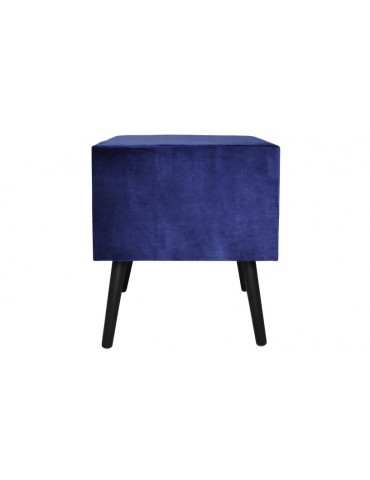 Table de chevet 2 tiroirs Bardo Velours Bleu msxbt1815velvetblue